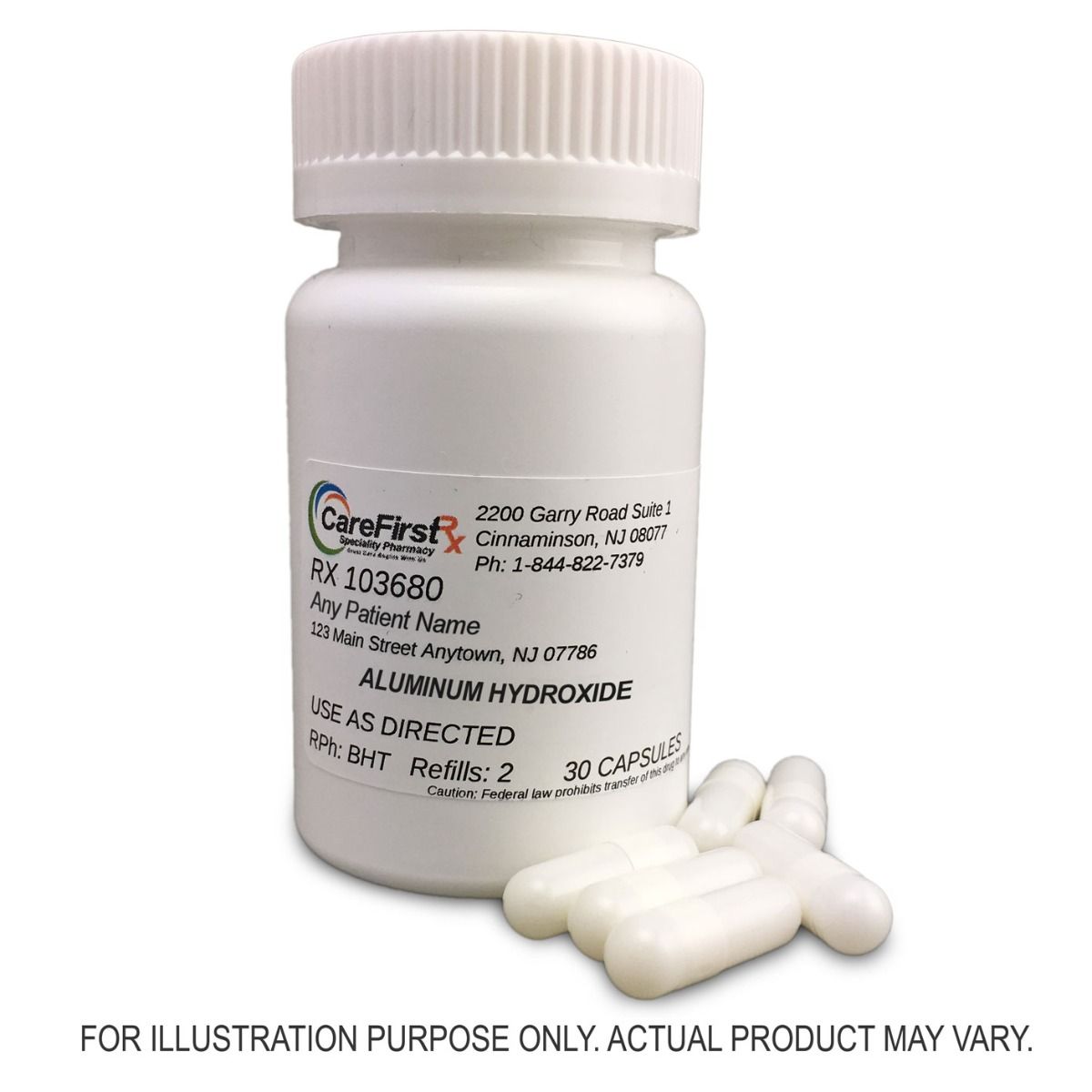 Aluminum Hydroxde Capsules Compounded